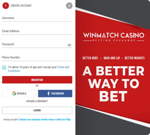 Registration Winmatch 365